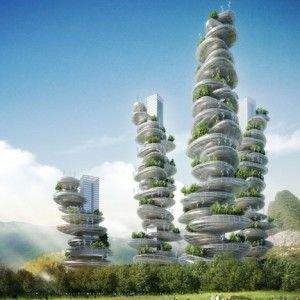 Asian Cairns - Farmscrapers, Projekt: Vincent Callebaut, Chiny