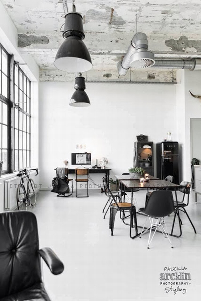 mieszkanie w kamienicy industrialne wnętrze loft wnętrze loftu inspiracje projekt realizacja design 01