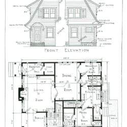 Konstrukcja domu z rysunkami technicznymi, schemat planu i elewacji, projekty architektoniczne, wizualizacja budynku, plan domu jednorodzinnego, szczegóły konstrukcyjne.