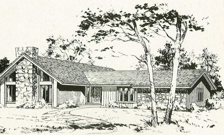 Japoński styl domu, domek z drewna, rustykalna architektura, dom jednorodzinny z charakterem, naturalne otoczenie, tradycyjny styl, harmonijne połączenie z przyrodą, spokojna okolica, dom z klimatem, idylliczny krajobraz.