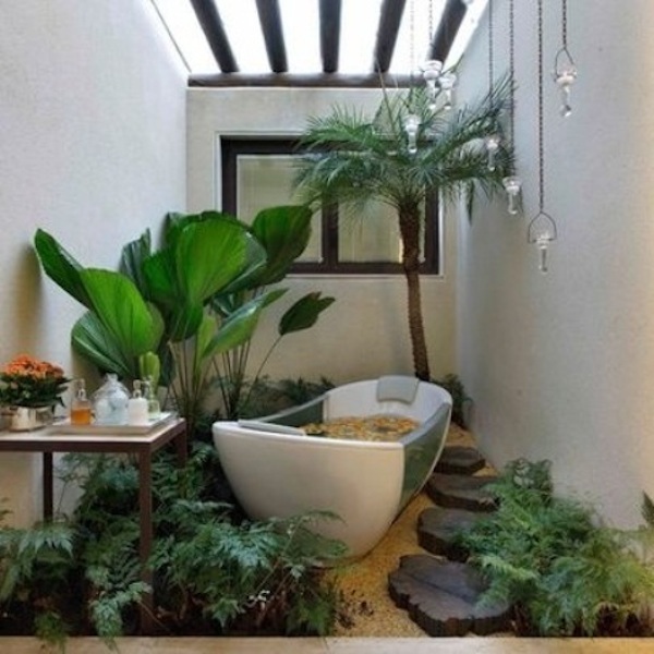 tropikalna łazienka