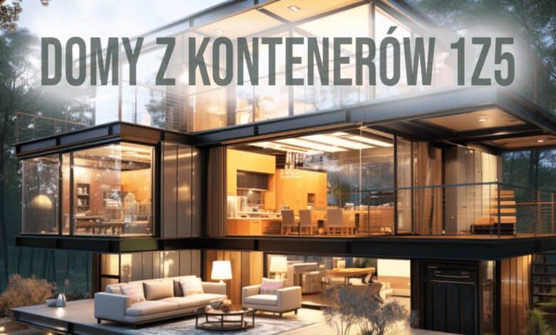 Nowoczesny dom kontenerowy z dużymi przeszkleniami, minimalistyczny design, ekologiczne rozwiązania, komfortowe wnętrza, energooszczędność, architektura przyszłości, optima, Panidyrektor.pl.
