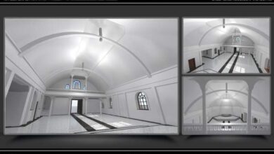 Wnętrze kościoła parafialnego, renowacja i przebudowa, nowoczesny projekt architektoniczny, klasyczna architektura sakralna, odrestaurowany kościół parafialny w Polsce.