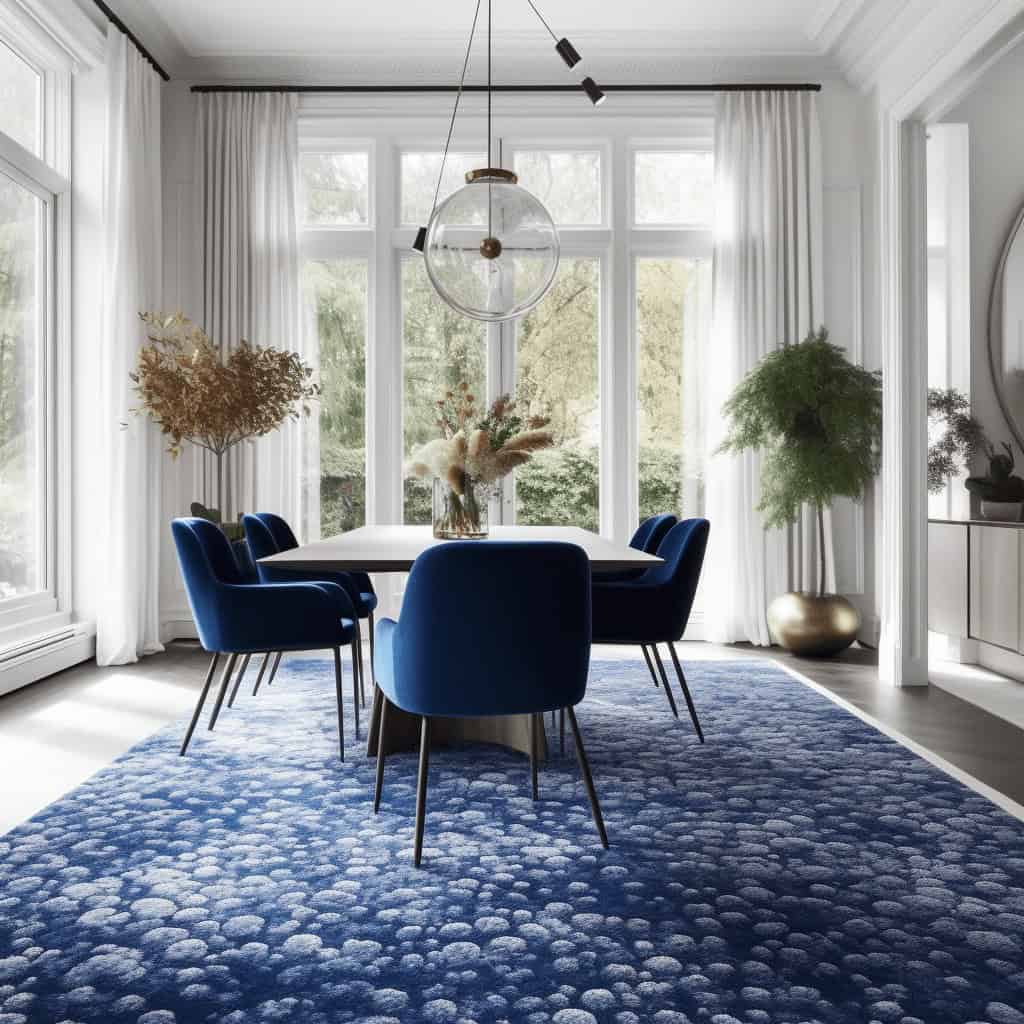 Nazwa_pliku: elegancka-jadalnia-w-betonowym-stylu-z-niebieskim-dywanem-i-zywymi-roslinami.jpg.