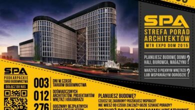 Podczas targów budownictwa SPA w Targach Podkarpackie z nowoczesnym budynkiem i architektami, atrakcyjne konsultacje i inspiracje dla projektów wnętrz i ogrodów.