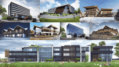 mały budynek usługowy wielofunkcyjny