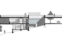 Nowa rozbudowa szkoły – przekroj budynku przedstawia nowoczesną architekturę, funkcjonalność i przestrzeń edukacyjną, które zwiększą komfort nauki i pracy dla uczniów oraz nauczycieli.