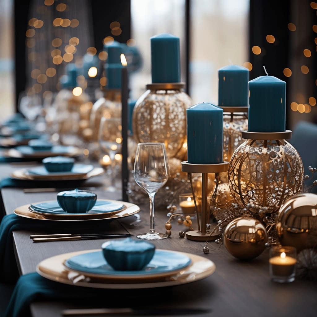 Nowości na świąteczny stół z eleganckimi świecami i dekoracjami na Boże Narodzenie, idealne na uroczyste okazje, dodające ciepła i stylu aranżacji wnętrz.