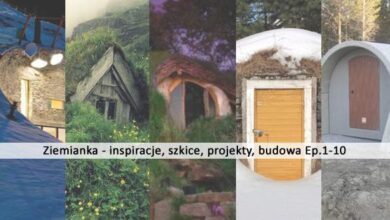 Przydomowa ziemianka z inspiracjami, szkicami i projektami, idealna do budowy ekologicznych schronień i celów edukacyjnych, od Ep.1 do Ep.10.