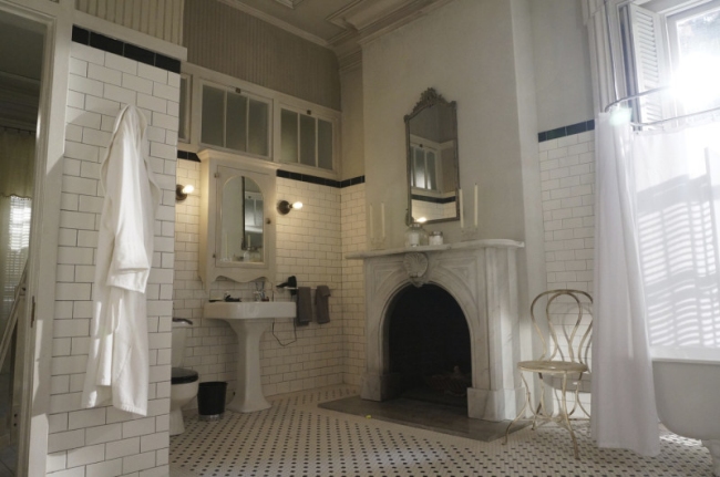 Amerykańska łazienka w stylu amerykańskim amerykański dom i wnętrze inspiracje pomysły jak urządzić łazienkę w domu 39