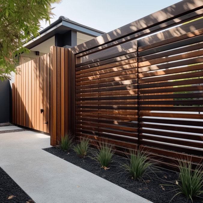 modern_house_wooden_fence_boards_piles_stylish_nowoczesny_dom_drewniane_ogrodzenie_barrier_2023_idea_garden_fencing