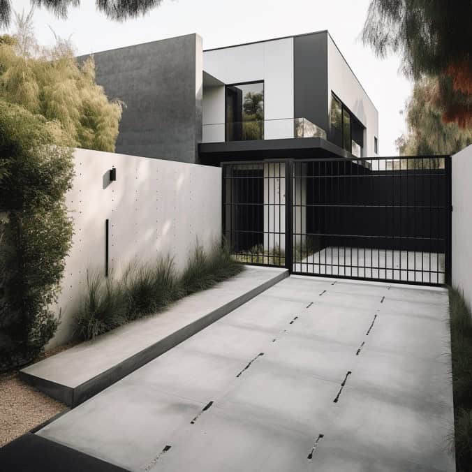 Nowe luksusowe domy w minimalistycznym stylu z nowoczesnym ogrodzeniem, idealne rozwiązania architektoniczne, optymalizacja przestrzeni i funkcjonalności dla wymagających klientów.