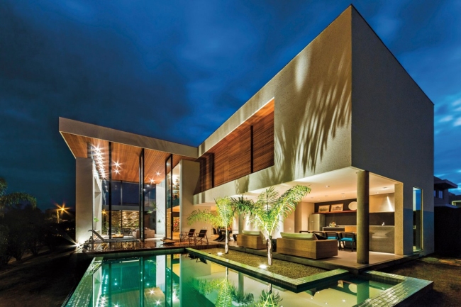 luksusowa nowoczesna rezydencja nowoczesny projekt nowoczesny dom wille marzeń realizacje inspiracje design 43