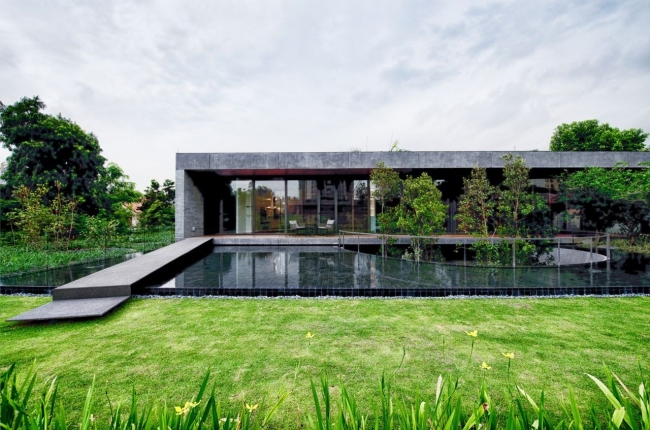 nowoczesny dom w zieleni inspiracje design architektura projekt pomysły wille marzeń luksusowa rezydencja 35