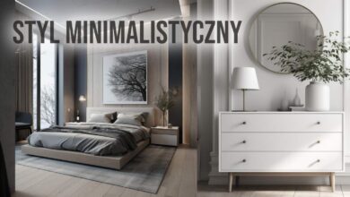 Odcień minimalizmu w nowoczesnym wnętrzu sypialni z dużym łóżkiem, naturalnym światłem, minimalistyczną dekoracją i jasną kolorystyką, idealny dla fanów prostoty i elegancji.