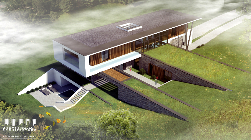 nowoczesny prosty dom, projekt indywidualny nowoczesnego domu, projekt prostego domu, projektowanie indywidualne