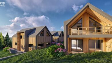 Nowe energooszczędne domy z drewna w otoczeniu zieleni, idealne dla rodzin ceniących komfort i ekologię. Produkt optymalny, z nowoczesnym designem i wysoką jakością wykonania.