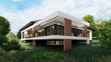 nowoczesny dom z wielkim tarasem